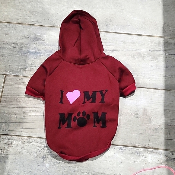 puppies love Other - Puppies  love  Burgundy hoodie fits dogs 10 to 20lb